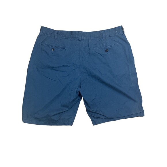 J. Crew Men’s Club Chino Shorts Overcast Blue A0883 Flat Front Cotton Size 38x10 - Picture 2 of 4